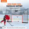 VEVOR Hockey Goal Backstop Net, Street Hockey Sports Backstop Netting,  Portable Indoor Outdoor Hockey Training Net, 12x7 FT Large Size Target Net, Easy Assemble, Black (Goal Frame Not Included)