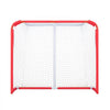VEVOR Youth Street Hockey Net, Indoor Outdoor Steel Hockey Goal, Portable Lightweight Youth Street + Roller for Kids, Junior Hockey Training Goal Set with Net, Easy Assemble, 54" x 44", White/Red