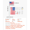 VEVOR Flag Pole, 20ft Heavy Duty Sectional Flagpole Kit for Outside House In Ground, Extra Thick Outdoor Aluminum Flagpole Kit with 3x5 American Flag for Yard, Residential or Commercial Use, Silver