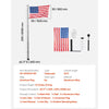 VEVOR Flag Pole, 20ft Heavy Duty Telescopic Flagpole Kit with Mounting Base for Vehicles, Extra Thick Outdoor Aluminum Flagpole Kit with 3x5 American Flag for Sedans, Pickups, RVs, Food Trucks, Black