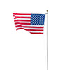 VEVOR Flag Pole, 25ft Heavy Duty Sectional Flagpole Kit for Outside House In Ground, Extra Thick Outdoor Aluminum Flagpole Kit with 3x5 American Flag for Yard, Residential or Commercial Use, Silver