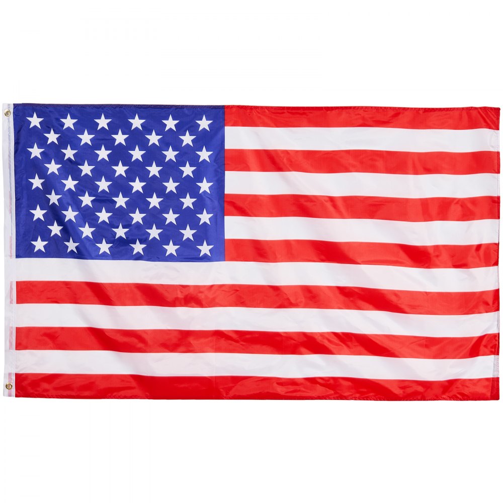 VEVOR 20FT Telescoping Flag pole Kit, Heavy Duty Aluminum Alloy in Ground Flag Poles for Outside, 3 Display Modes Flagpole with 3x5 American Flag, Professional Accessories, Silver