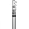 VEVOR 25FT Telescoping Flag pole Kit, Heavy Duty Aluminum Alloy in Ground Flag Poles for Outside, 3 Display Modes Flagpole with 3x5 American Flag, Professional Accessories, Silver