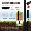 VEVOR 30FT Sectional Flag pole Kit, Heavy Duty Aluminum Alloy in Ground Flag poles for Outside, 3 Display Modes Flagpole with 3x5 American Flag, Professional Accessories, Black