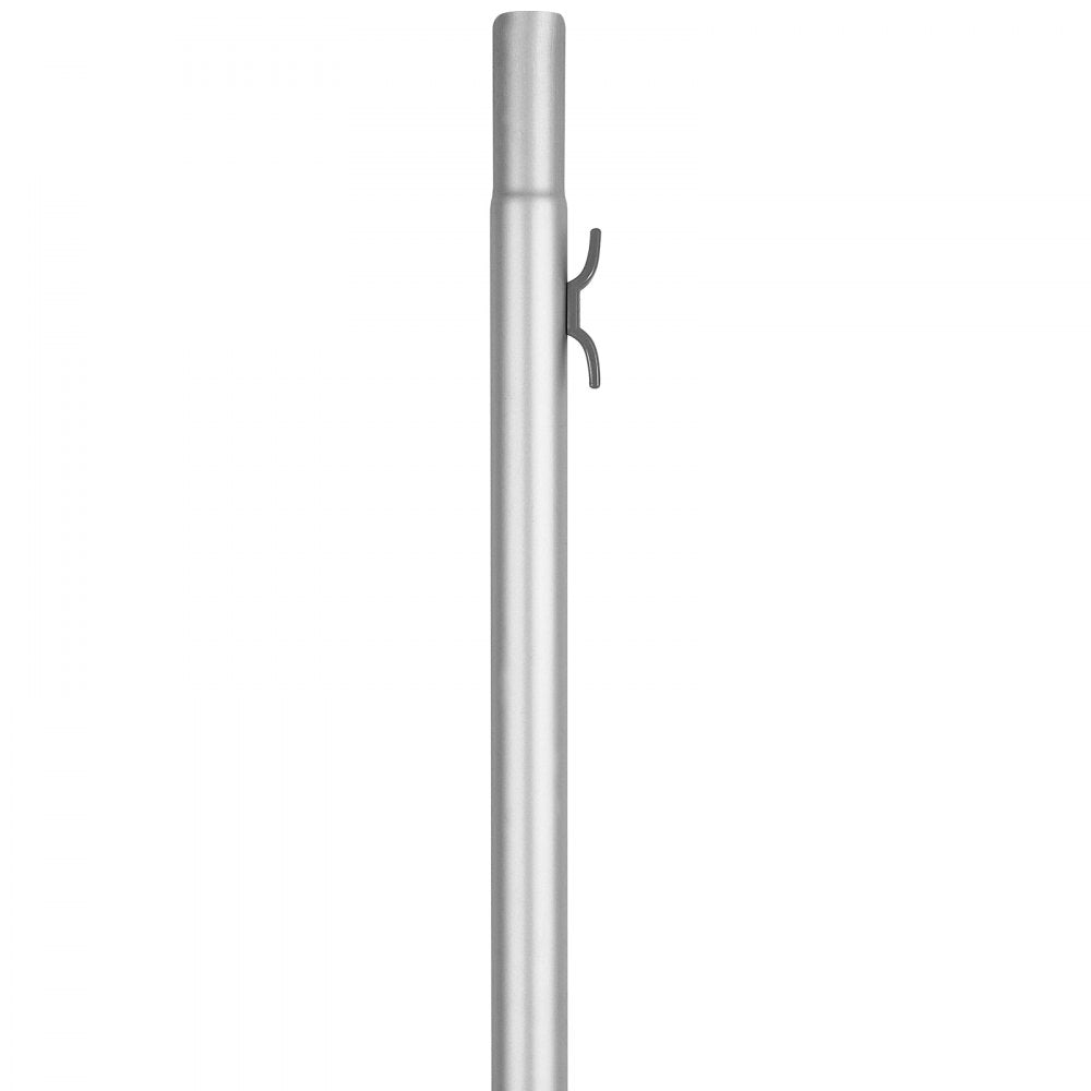 VEVOR 20FT Sectional Flag pole Kit, Heavy Duty Aluminum Alloy in Ground Flag poles for Outside, 3 Display Modes Flagpole with 3x5 American Flag, Professional Accessories, Silver