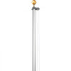 VEVOR 20FT Sectional Flag pole Kit, Heavy Duty Aluminum Alloy in Ground Flag poles for Outside, 3 Display Modes Flagpole with 3x5 American Flag, Professional Accessories, Silver