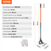 VEVOR Pallet Buster, 50'' Carbon Steel Handle Pallet Breaker, 2000 lbs Weight Capacity, Heavy Duty Deck Board Removal Tool, Deck Wrecker with Non-Slip Grip for Efficient and Effortless Board Removal