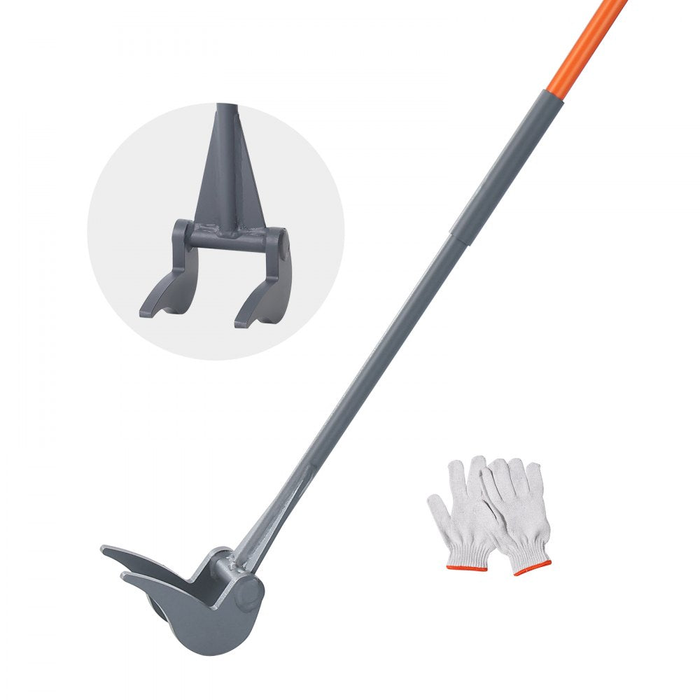 VEVOR Pallet Buster, 50'' Carbon Steel Handle Pallet Breaker, 2000 lbs Weight Capacity, Heavy Duty Deck Board Removal Tool, Deck Wrecker with Non-Slip Grip for Efficient and Effortless Board Removal