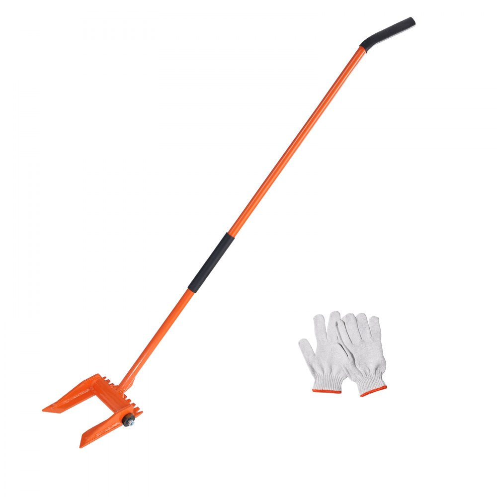 VEVOR Demolition Tool, 60'' Carbon Steel Handle Wrecking Pry Bar, 2000 lbs Weight Capacity, Heavy Duty Deck Board Removal Tool, Multipurpose Demo Tools for Flooring, Framing, Roofing, Trim, Drywall