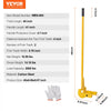 VEVOR Pallet Buster, 41-Inch Handle, 2000 lbs Weight Capacity, Q235 Carbon Steel, Heavy Duty Deck Wrecker Demolition Wood Pallet Tool Breaker Pry Bar Puller for Efficient and Effortless Board Removal