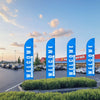 VEVOR Feather Flag Pole Kit, Swooper Flag Pole Set 16.3 ft, Sign Flag Poles for Business Advertising Flags Outdoor, with A Ground Stake and Carrying Bag (Flag Not Included)