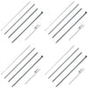 VEVOR Feather Flag Pole Kit, 4 Packs Swooper Flag Pole 16.3 ft, Sign Flag Poles for Business Advertising Flags Outdoor, with Ground Stakes and A Carrying Bag (Flag Not Included)