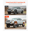 VEVOR 3 Inch Front and 2 Inch Rear Leveling Lift Kit for 2005-2021, 2022, 2023 Toyota Tacoma 2WD/4WD, Chassis Level Kit with 2 Front Strut Spacers, 2 Rear Lift Blocks, 4 U-Bolts, Suspension Level Kit