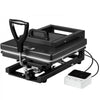VEVOR Hybrid Heat Press, 15 x 15 inch, 5-in-1 Multifunction, Heat Up Fast and Even, All-New Patented Design, Easy to Control, Sublimation Press Machine for T-shirts/Mugs/Tumblers/Caps/Plates, Black