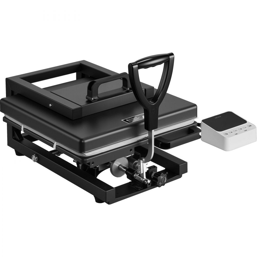 VEVOR Hybrid Heat Press, 15 x 15 inch, 5-in-1 Multifunction, Heat Up Fast and Even, All-New Patented Design, Easy to Control, Sublimation Press Machine for T-shirts/Mugs/Tumblers/Caps/Plates, Black