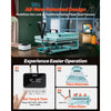 VEVOR Hybrid Heat Press Machine 15" x 15" 8-in-1 Sublimation Press Machine, for T-shirts/Mugs/Tumblers/Caps/Plates, Multifunction Design, Heat Up Fast and Even, All-New Patented Design, Light Green