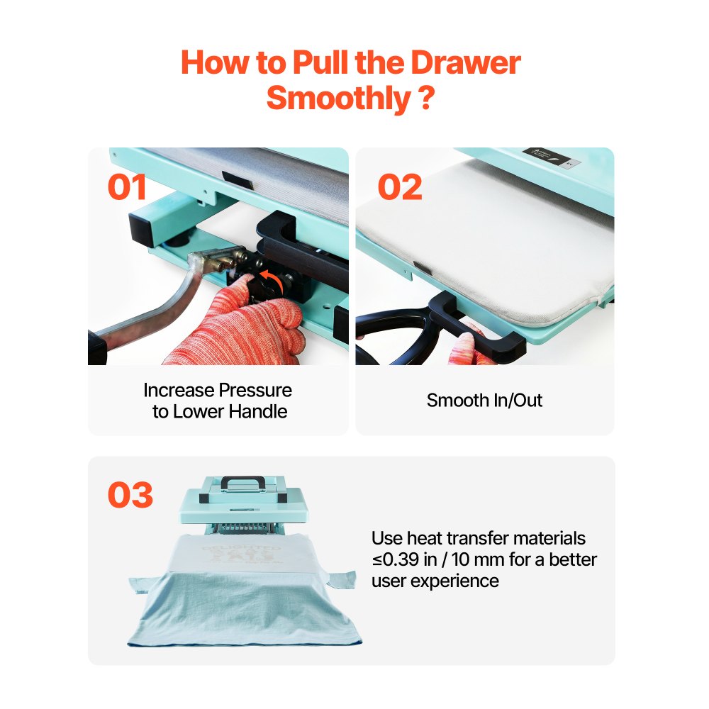 VEVOR Hybrid Heat Press Machine 15" x 15" 8-in-1 Sublimation Press Machine, for T-shirts/Mugs/Tumblers/Caps/Plates, Multifunction Design, Heat Up Fast and Even, All-New Patented Design, Light Green