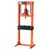 VEVOR 12 Ton Shop Press, H-Frame Garage Floor Bottle Jack Hydraulic Press, 8-Level Adjustable Height, Movable Stamping Plate, Heavy-Duty Steel for Bending, Straightening, Pressing U-Joints & Bearings