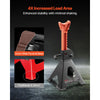 VEVOR Jack Stands, 3 Ton (6,600 lbs) Capacity, 10.8-16.3 in Adjustable Height, Heavy Duty Steel Jack Auto Stands with Locking, for Lifting SUV, Pickup, Car and UTV/ATV, 1 Pair, Black and Orange