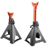 VEVOR Jack Stands, 6 Ton (13,000 lbs) Capacity, 14.6-22.8 in Adjustable Height, Heavy Duty Steel Jack Auto Stands with Double Locking, for Lifting RV, Small Truck, Car, SUV, 1 Pair, Black and Orange