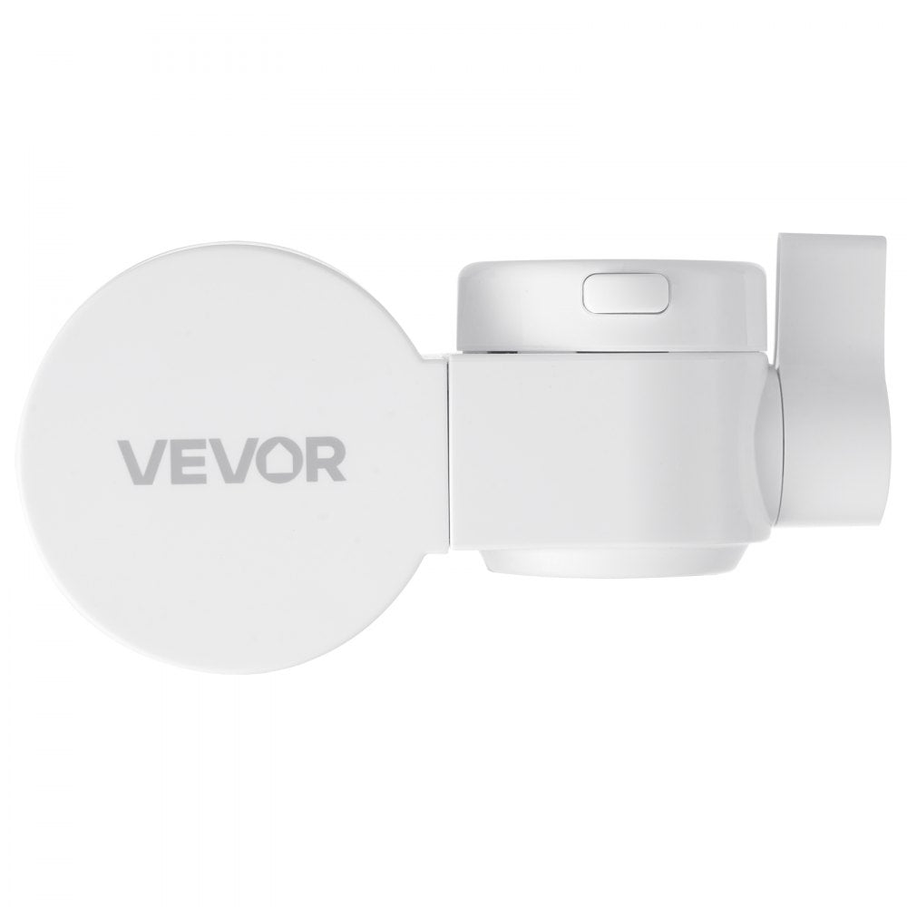 VEVOR Faucet Mount Water Filter, Horizontal Water Purifier for Sink Tap, Carbon Fiber Filters, Removes Chlorine Lead with 1 Filter, Fits Most Kitchen or Bathroom Faucets, White
