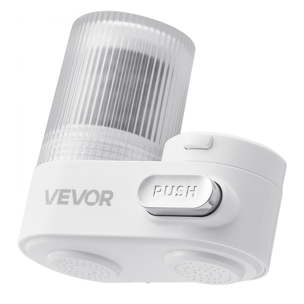 VEVOR Faucet Mount Water Filter, Vertical Water Purifier for Sink Tap, Carbon Fiber Filters, Removes Chlorine Lead with 1 Filter, Fits Most Kitchen or Bathroom Faucets, White