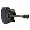 VEVOR Cutway Acoustic Guitar, 41 in, 6-String Black Solid Spruce Top Guitar, Beginner Bundle with Gig Bag, Tuner, Strap, Strings, Picks, Capo, Rosewood Fingerboard, for Adult Fingerstyle Solo Jazz
