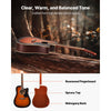 VEVOR 41 in Cutway Acoustic Guitar, 6-String, Sunburst Solid Spruce Top Guitar, Beginner Bundle with Gig Bag, Tuner, Strap, Steel Strings, Picks, Capo, Rosewood Fingerboard, for Fingerstyle Solo Jazz