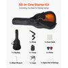 VEVOR 41 in Cutway Acoustic Guitar, 6-String, Sunburst Solid Spruce Top Guitar, Beginner Bundle with Gig Bag, Tuner, Strap, Steel Strings, Picks, Capo, Rosewood Fingerboard, for Fingerstyle Solo Jazz