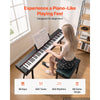 VEVOR Digital Piano 88 Keys Semi Weighted Full Size Keyboard Stand Black, for Beginners, 600 Tones, 600 Rhythms, Electric Piano, with Sustain Pedal, Speaker, Headphone Jack, USB/MIDI, Power Adapter