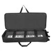 VEVOR 61 Key Keyboard Case, 40.9 x 16.9 x 5.1 in Interior, Padded Rolling Piano Case with Wheels, Sturdy Handle, 3-Pocket Storage, Gig Bag with Smooth Wheels, for 88 Note Keyboards and Electric Pianos