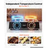 VEVOR Chocolate Melting Pot - 2 x 1 QT Pots, 86℉ - 185℉ Choc Warm Machine, 80W Even Cheese Melter, 2 Knobs Temp Control, 2 Ceramic Coated Pots, Electric Warmer for Mulled Milk Candy, Commercial & Home