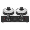 VEVOR Chocolate Melting Pot - 2 x 1 QT Pots, 86℉ - 185℉ Choc Warm Machine, 80W Even Cheese Melter, 2 Knobs Temp Control, 2 Ceramic Coated Pots, Electric Warmer for Mulled Milk Candy, Commercial & Home