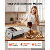 VEVOR 2-Temp Knob Chocolate Melting Machine, 2 Tanks 17.6 Lbs Choc Melter, 1600W Power, Independent Temp Control, Water Bath Heat System, Stainless Steel, 86℉ - 185℉, Cheese Warmer, Commercial & Home