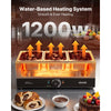 VEVOR Chocolate Melting Machine, 3 Tanks 27 Lbs Choc Commercial Melter, 1200W High Power, Water Bath Heating System, Stainless Steel Body, 86℉- 185℉ Temp Range, Chocolate Warmer for Cheese Milk