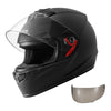 VEVOR Full Face Motorcycle Helmets, Adult Motocross Dirt Bike Helmet with Clear Visor, Lightweight Comfortable Motorcycle Street Bike Helmet for Men and Women - DOT Approved (M Size)