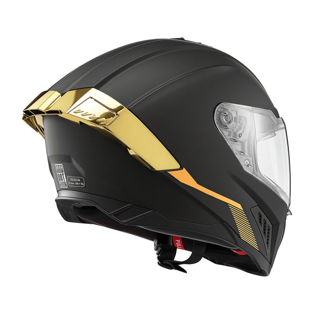 VEVOR Full Face Motorcycle Helmets, Dual-Visor Motorcycle Street Bike Helmet, Lightweight Comfortable Motocross Dirt Bike Helmet for Adults Men and Women - DOT & ECE Approved (XL Size)