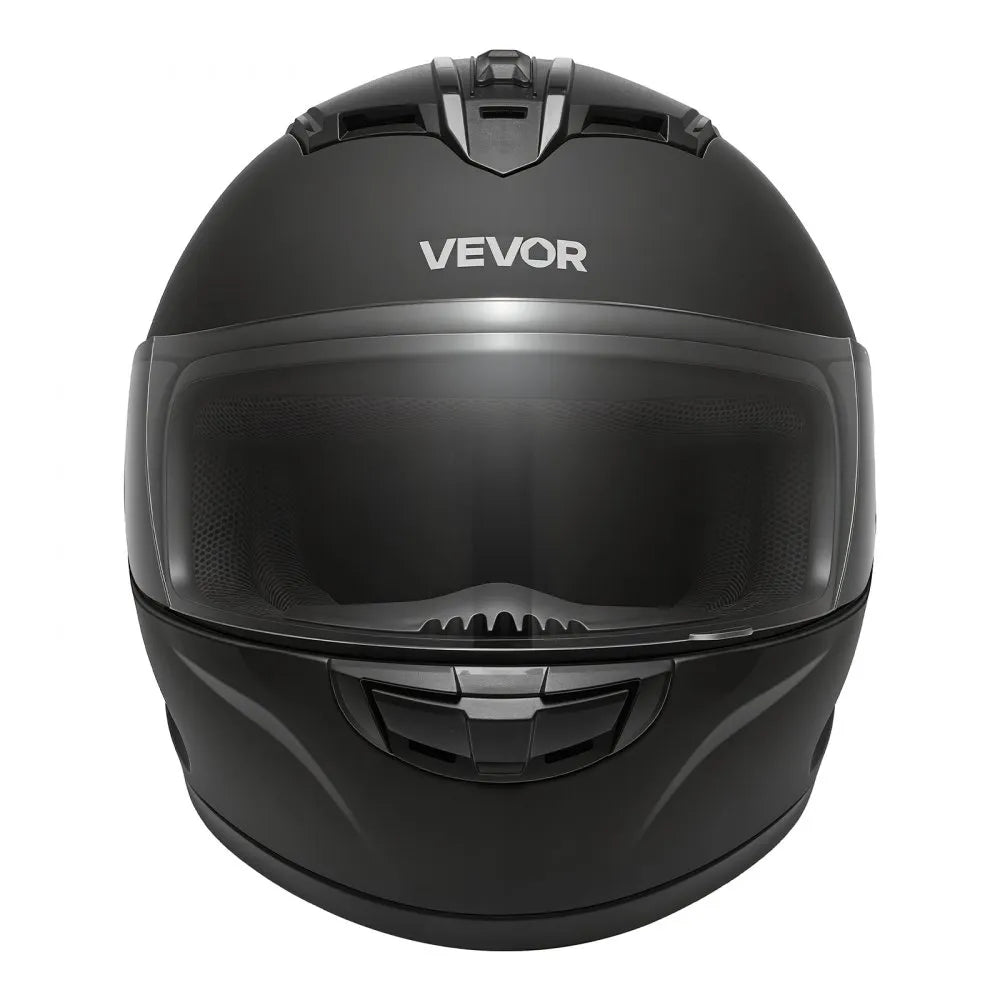 VEVOR Full Face Motorcycle Helmets, Adult Motocross Dirt Bike Helmet with Clear Visor, Lightweight Comfortable Motorcycle Street Bike Helmet for Men and Women - DOT Approved (XXL Size)