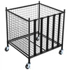 VEVOR Rolling Sports Ball Storage Cart, Lockable Basketball Cage with Elastic Straps, Sport Equipment Holder Organizer for Indoor Outdoor, Steel Storage Rack for Garages, Playgroup, Gym and Schools