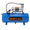 VEVOR 12V Air Compressor with Tank 1.6 Gallon/6 L, Train Horn Air Compressor, 120 psi Working Pressure Onboard Air Compressor System for Train Air Horns, Inflating Tires, Air Mattresses