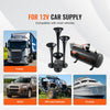 VEVOR Train Horns Kit, 4 Trumpet Air Horn Kit, 150dB Train Horns for Pickup Trucks, 12V 120 psi Air Compressor 0.8 Gal/3 L Tank with Gauge for Any 12V Vehicle Car Truck Train Van Boat