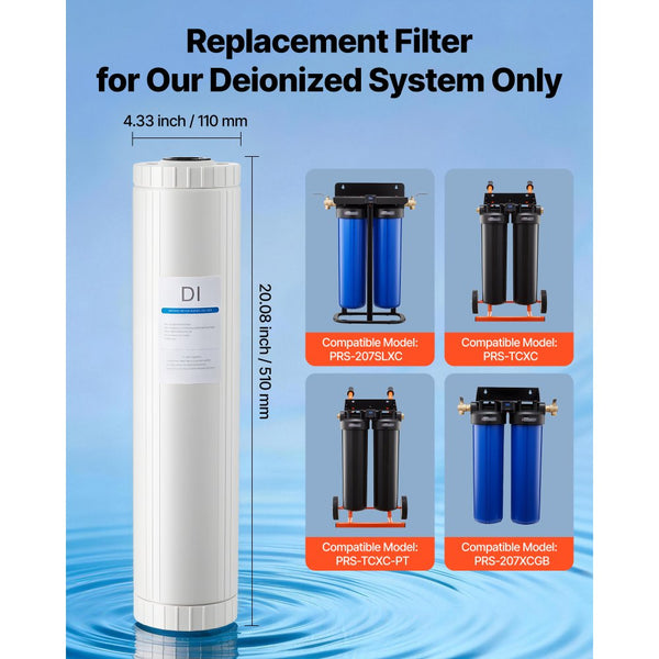 Vevor Filter Deionized Resin Replacement for Spotless Car Wash System ...