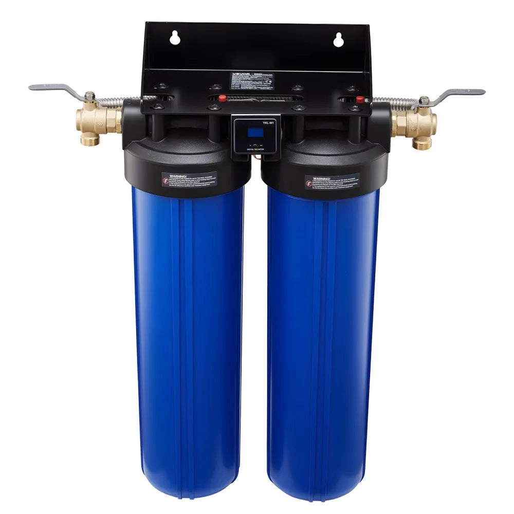 VEVOR Deionized Water System for Car Wash, Spotless Car Wash Water System with 2 x 4L DI Resin, Bypass Valve & TDS Meter, Spot-Free Deionized Water Filter for Cars RVs Motorcycles Windows