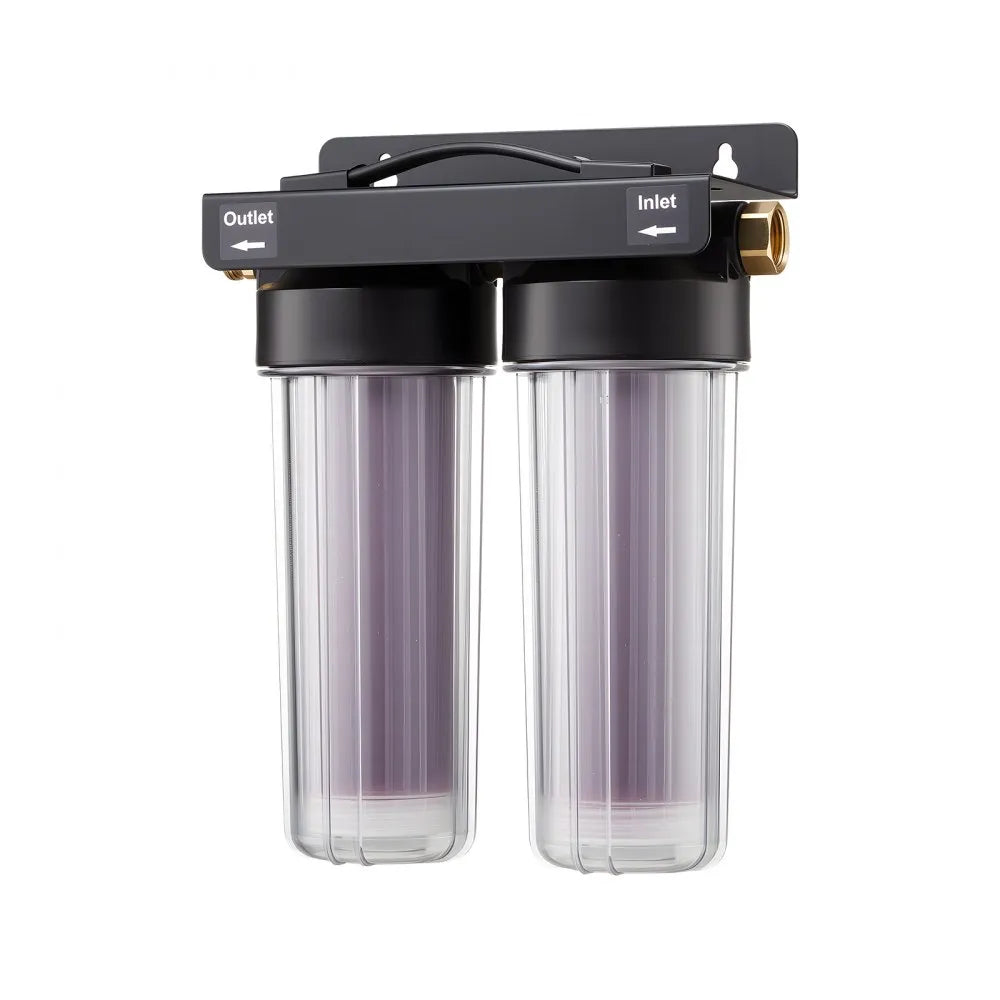 VEVOR Deionized Water System for Car Wash, Spotless Car Wash Water System with 2 x 0.5L Color Changing Resin, Spot-Free Deionized Water Filter for Cars RVs Motorcycles Windows