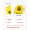 VEVOR Inflatable Blower, 750W&950W, 1.3 HP Bounce House Blower, Pump Commercial Air Blower for Inflatables, 3300RPM Bouncy Castle Electric Air Blower Fan Perfect for Bounce House, Waterslides, Yellow