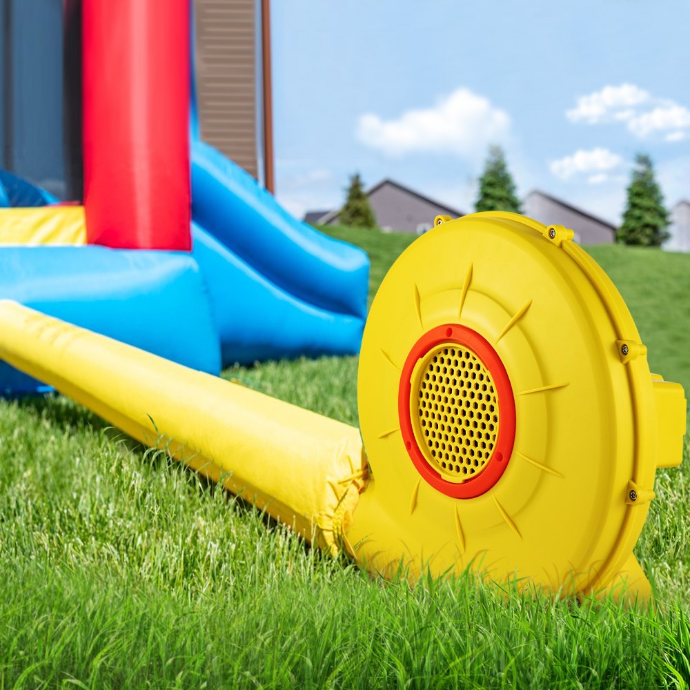 VEVOR Air Blower, 450W 0.6HP Inflatable Blower, Portable and Powerful Bounce House Blower, 1750Pa Commercial Air Blower Pump Fan, Used for Inflatable Bouncy Castle and Jump  Tested to UL Standards