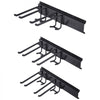 VEVOR Garage Tool Organizer, 800 lbs Max Load Capacity, Wall Mount Yard Garden Storage Rack Organization Heavy Duty with 6 Adjustable Hooks and 3 Rails, for Garden Tools, Shovels, Trimmers, and Hoses