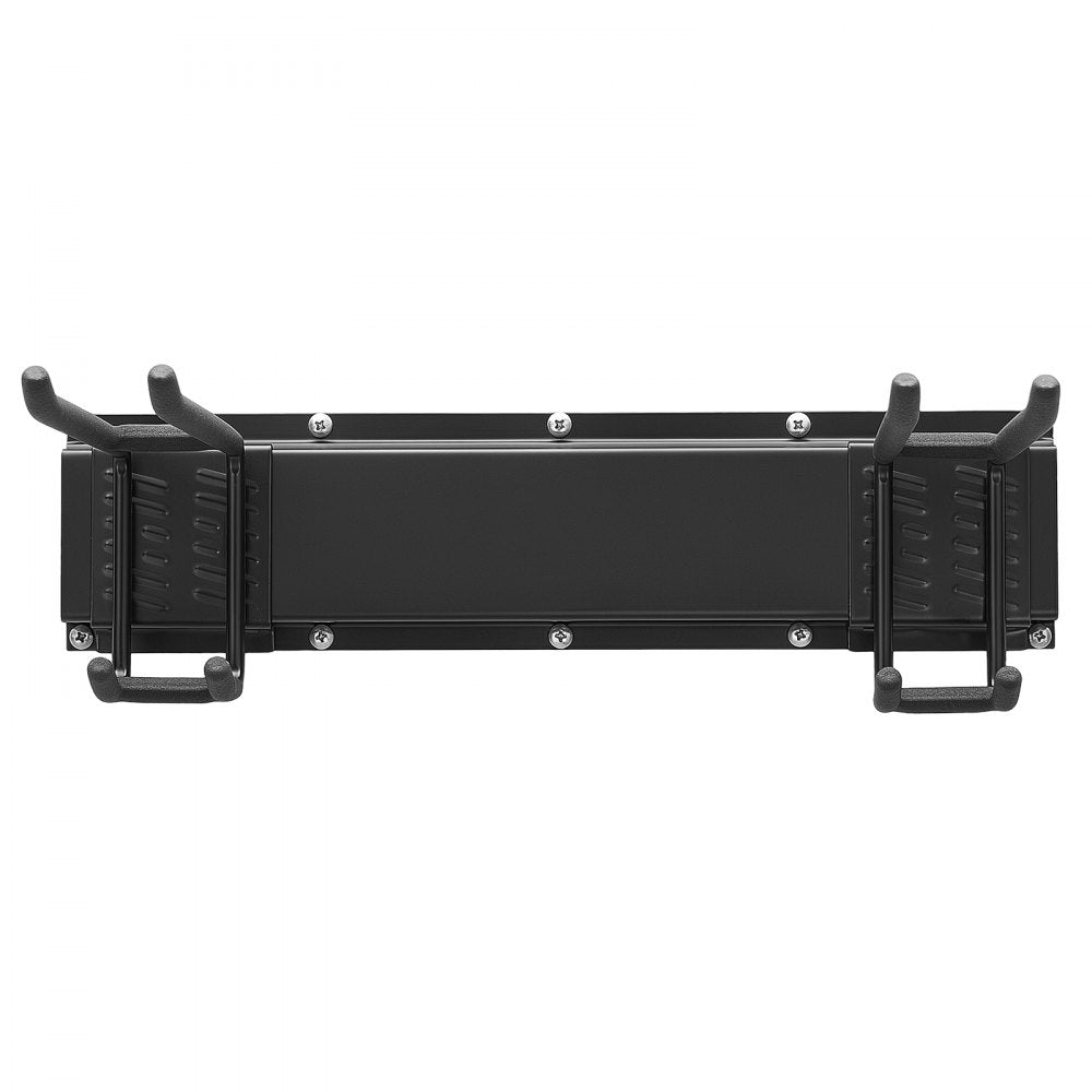 VEVOR Garage Tool Organizer 49.5 Inch 600 lbs Wall Mount Garden Tool Rack, Heavy Duty Garage Hanging Storage Rack Organization with 3 Rails and 9 Adjustable Hooks, for Yard Tools, Shovel, Rake, Shed