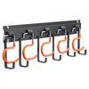 VEVOR Garage Tool Organizer 68 Inch 450 lbs Wall Mount Garden Tool Rack, Heavy Duty Hanging Storage Organization, 4 Rails with 24 Fixed L-Hooks, 20 Adjustable S-Hooks, for Yard Tools, Shovel, Shed