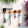 VEVOR Garage Organizer Trimmer Rack 5.9 Inch 2 Pack 180 lbs Total Load, Wall Mounted Garden Power Tool Hanger Weed Whackers Holder for Grass/Hedge Trimmer, Leaf Blower, Chainsaw, Garden Tools, Orange